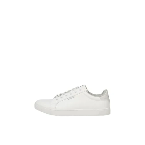 JACK & JONES Jfwtrent Pu Bright White 19 Noos Sneakers voor heren, Wit Helder Wit Helder Wit, 45 EU