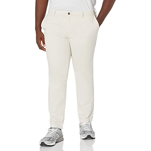 Offerta a tempo: Amazon Essentials Pantaloni Chino Casual Elasticizzati, Vestibilità Skinny Uomo, Grigio Pietra, 35W / 34L - 0.00% da 14.54 € a 14.54 €