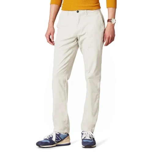 Zeitlich begrenztes Angebot: Amazon Essentials Men's Skinny-Fit Broken-in Chino Pant Pants, -Stone, 33W x 32L von 14.30 € auf 14.30 € (0.00% Rabatt)