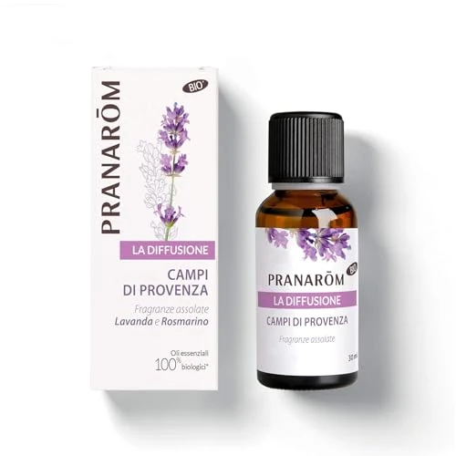 Offerta a tempo: Pranarôm - La Diffusione- Diffusione Sinergia - Oli Essenziali Bio per la Diffusione Campi di Provenza - Lavanda e Rosmarino - Rilassante e Purificante – 30 ml - 17% da 19.60 € a 16.25 €