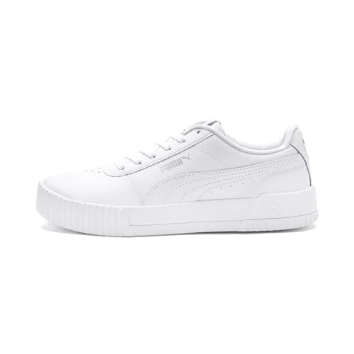 Offerta a tempo: PUMA Carina L, Scarpe da Ginnastica Basse Donna, Puma White Puma White Puma Silver, 38 EU - 40% da 64.95 € a 38.74 €
