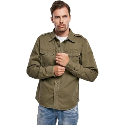 Zeitlich begrenztes Angebot: Brandit Vintage Shirt Longsleeve Oliv 7XL von 49.90 € auf 33.21 € (33% Rabatt)