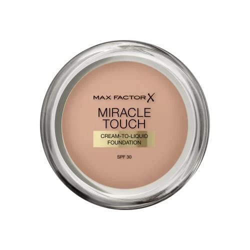 Limitiertes Angebot: Max Factor Miracle Touch Foundation mit Hyaluronsäure für eine glatte und ebenmäßige Haut, Farbe. 70 Natural dunkle Hauttypen, 1er Pack (1 x 11.5 g) von 11.91 EUR auf 11.51 EUR (Spare 3%)