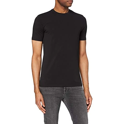 Limited offer: Armani Exchange Men's Slim Fit Stretch Cotton Jersey Tee with Micro Circular A|X Logo, Black from 50.00 EUR to 18.99 EUR (save 62%)