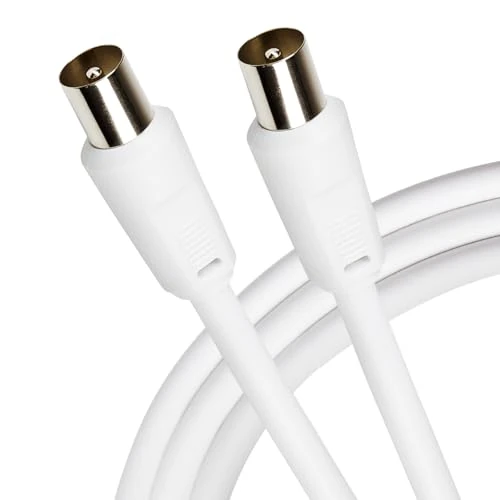 Maplin Conector IEC coaxial aéreo de Flecha al Cable coaxial del Enchufe del IEC los 2m