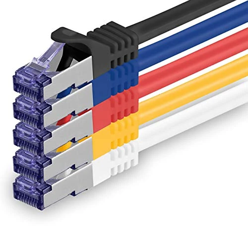 Oferta limitowana: 1aTTack.de 5x 0,5m CAT7 Kabel sieciowy RJ45 10Gbps SFTP PIMF - 5 kolorów 03 z 22.18 zł na 22.18 zł (oszczędź 0.00%)