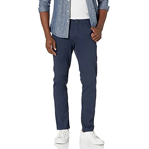 Oferta limitada: Amazon Essentials Pantalones de Estilo Chino, Ajustados, Cómodos, Elásticos y con 5 Bolsillos Hombre, Azul Marino, 31W / 28L de 24.90 € a 24.90 € (ahorro 0.00%)