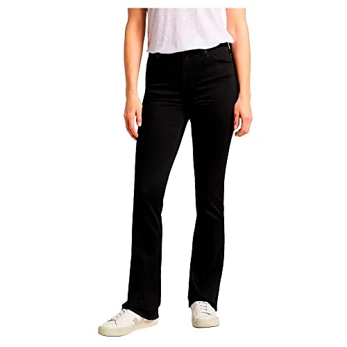 Lee Damen Breese Flared Jeans, Schwarz (Black Rinse 47), W28/33L