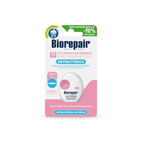 Biorepair Filo Interdentale Cerato Espandibile Per Gengive Delicate 25 + 5 m
