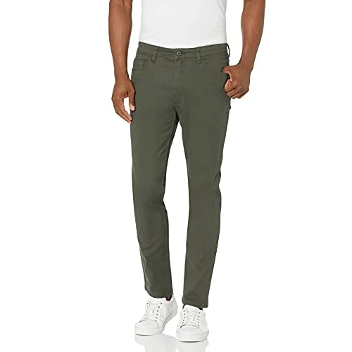 Oferta limitada: Amazon Essentials Pantalones de Estilo Chino, Ajustados, Cómodos, Elásticos y con 5 Bolsillos Hombre, Verde Oliva, 40W / 34L de 21.90 € a 21.90 € (ahorro 0.00%)
