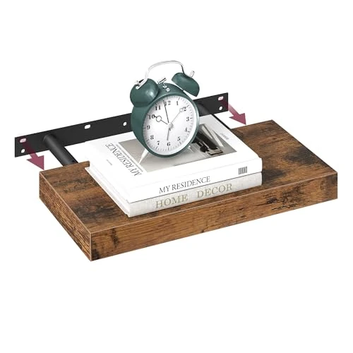 Offre limitée : VASAGLE Étagère Murale, Tablette Flottante, 20 x 40 x 3,8 cm, Étagère Suspendue pour Cadres Photo, Décoration, Rangement pour Salon, Bureau, Cuisine, Marron Rustique LWS24BX de 28.99 € à 28.99 € (0.00% de remise)