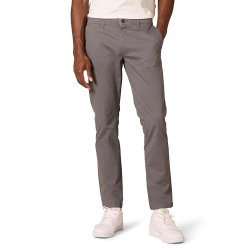 Offre limitée : Amazon Essentials Pantalon Chino en Tissu Stretch Confortable Délavé Coupe Skinny Homme, Gris, 28W / 30L de 22.06 € à 22.06 € (0.00% de remise)