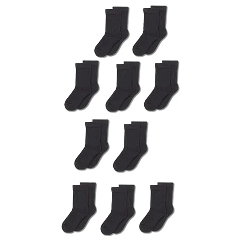 Begrenztes Angebot: Amazon Essentials Unisex Kinder Crew-Baumwollsocken, 10 Paar von 5.87 EUR auf 4.99 EUR (Rabatt 15%)
