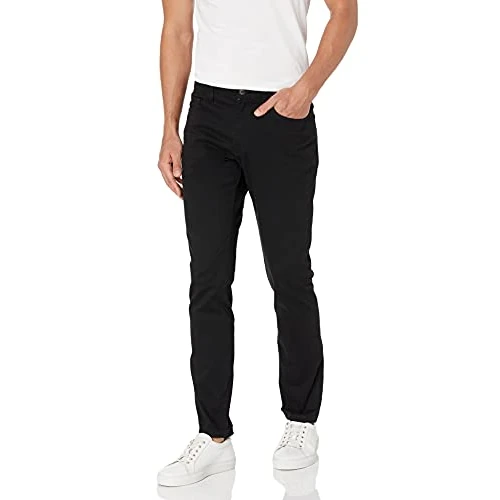 Offerta a tempo: Amazon Essentials Pantaloni Chino Elasticizzati Comodi a 5 tasche, Vestibilità Skinny Uomo, Nero, 34W / 33L - 0.00% da 16.46 € a 16.46 €