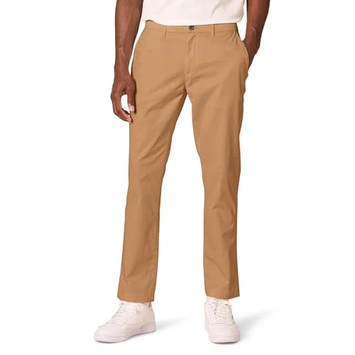 Zeitlich begrenztes Angebot: Amazon Essentials Herren Chinohose, Komfortabler, Gewaschener Stretch, Sportlich Geschnitten, Khakibraun, 32W / 28L von 24.39 € auf 24.39 € (0.00% Rabatt)