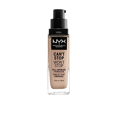 Limited-time offer: NYX Professional Makeup 24 Hour Full Coverage Lightweight Foundation, Can't Stop Won't Stop, Long Lasting, Waterproof, Vegan Formula, Matte Finish, Shade: Porcelain from 9.79 £ to 9.79 £ (save 0.00%)