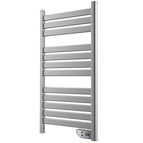 Cecotec Low Consumption Electric Towel Rail Ready Warm Twin Towel - 450 W, Dual Function Radiator and Towel Dryer, IP24, Timer, Screen, Modern Design 500 W Grey