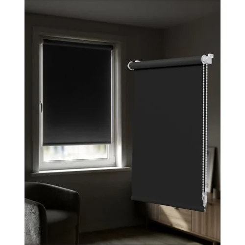 Oferta limitada: Victoria M. Tenebra Estor Opaco con o sin Taladrar, Incluye Material de Montaje, 150 x 160 cm (Ancho x Alto), Negro de 24.99 € a 23.73 € (ahorro 5%)