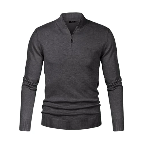 Offre limitee: iClosam Pull Homme col V Cardin Pull en Maille Coton Classique - Gris - M de 25.26 EUR a 23.99 EUR (economie 5%)