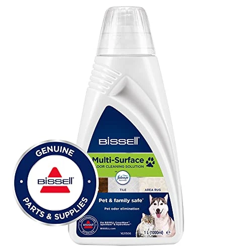BISSELL Multi-Surface Pet | Para Todos los Suelos Duros, de Madera, Baldosas, Laminados, Alfombras y Moquetas | Elimina Manchas y Refresca | 1L | Compatible con la serie CrossWave | 2550