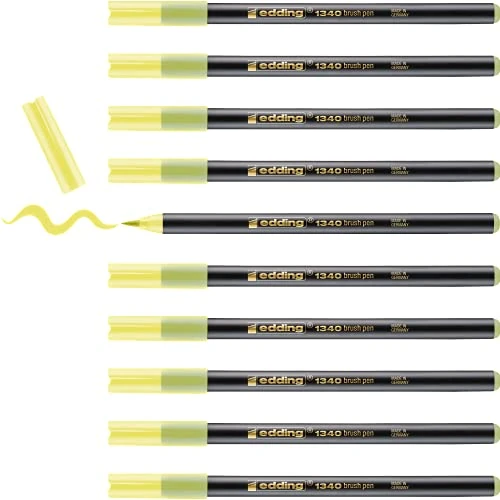 Oferta limitowana: edding 1340 pisak pędzelkowy – melon miodowy – pudełko 10 sztuk – elastyczna końcówka pędzelkowa – flamaster do malowania, pisania i rysowania – bullet journal, pismo ręczne, mandale i kaligrafia z 24.65 zł na 24.65 zł (oszczędź 0.00%)