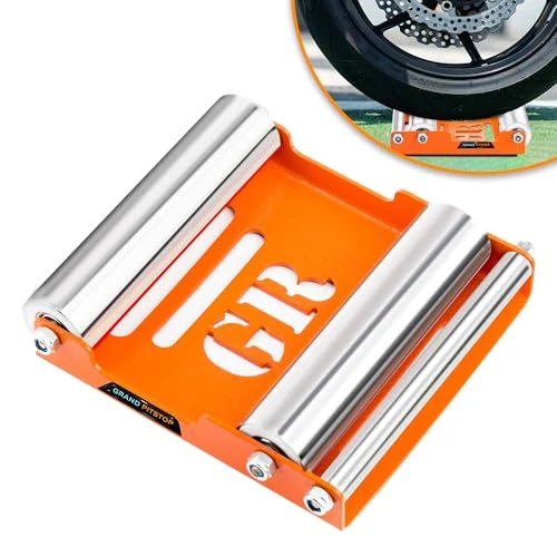 Offerta a tempo: GrandpitStop - Rullo per pulizia ruote moto, per pulizia pneumatici e lubrificazione catena - Cavalletto ruota Groller (Medio (bici < 485 libbre)) - 0.00% da 29.99 € a 29.99 €