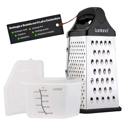 Oferta limitada: Lantana Rallador de Queso y Verduras, Cocina, Zester (6 en 1), + Recipiente de 23.99 € a 23.99 € (ahorro 0.00%)