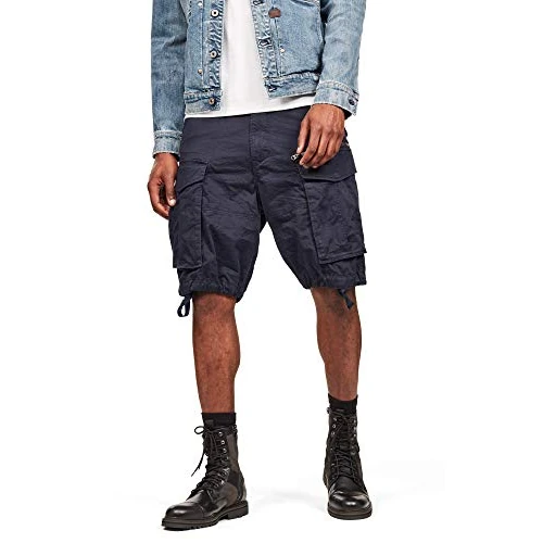 Offre limitée : G-Star Homme Short Rovic Zip Relaxed, Bleu (mazarine blue D08566-5126-4213), 27 de 99.95 € à 99.95 € (0.00% de remise)