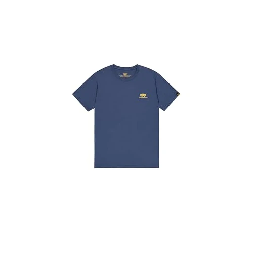 Zeitlich begrenztes Angebot: Alpha Industries Basic T Small Logo T-Shirt für Herren New Navy von 23.00 € auf 19.95 € (13% Rabatt)