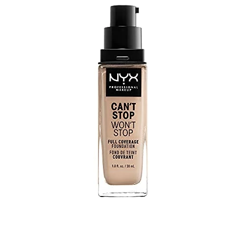 Limited offer: NYX Professional Makeup Can't Stop Won't Stop 24 Hour Full Coverage Foundation, Waterproof, Vegan, Matte Finish, Shade: Alabaster from 9.90 EUR to 9.90 EUR (save 0%)
