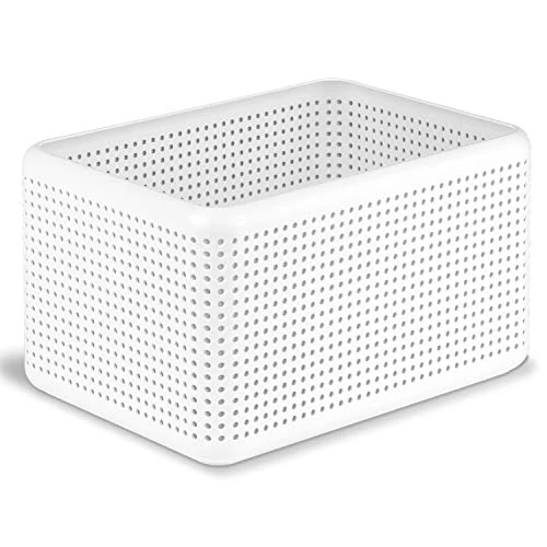 Rotho Madei pudełko do przechowywania 13 l, tworzywo sztuczne (PP), nie zawiera BPA, białe, 13 l (32,6 x 23,8 x 18,8 cm)