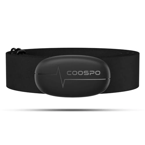 Oferta limitada: COOSPO H6 Banda de Frecuencia Cardiaca Bluetooth 4.0 Ant+ Monitor Sensor de Frecuencia Cardíaca Compatible con CoospoRide, Wahoo, adidas Run, Rouvy, Pulsoid de 24.99 € a 24.99 € (ahorro 0.00%)