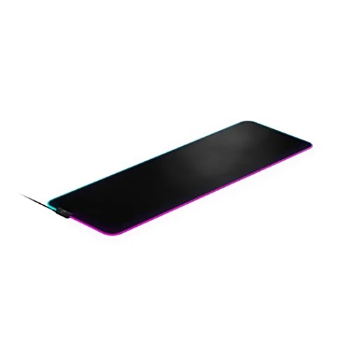 Offerta a tempo: SteelSeries Tappetino per mouse da gioco QcK Prism Cloth - Illuminazione RGB a 2 zone - Illuminazione per eventi in tempo reale - Ottimizzato per sensori di gioco - Taglia XL (900 x 300 mm) - 43% da 59.99 € a 33.99 €