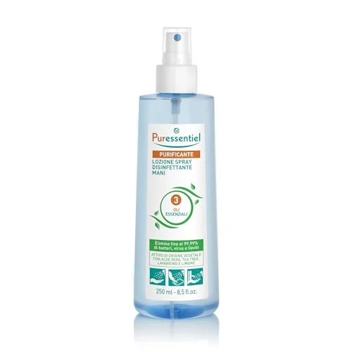 Puressentiel Purifying Antibacterial Lotion Spray Hands & Surfaces with 3 Essential Oils 250ml