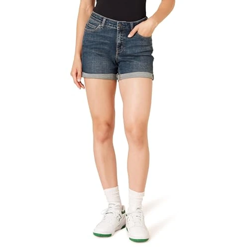 Offerta a tempo: Amazon Essentials – Pantaloncini da donna in denim, 12,7 cm ,Medium Dark Wash ,US 16 (EU XL - 2XL) - 0.00% da 12.23 € a 12.23 €