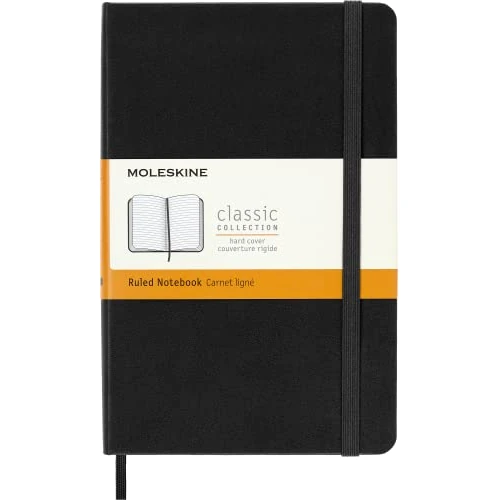 Zeitlich begrenztes Angebot: Moleskine Notizbuch mit linierten Seiten, Schwarz, Medium, 11,5 x 18 cm von 17.48 € auf 14.99 € (14% Rabatt)