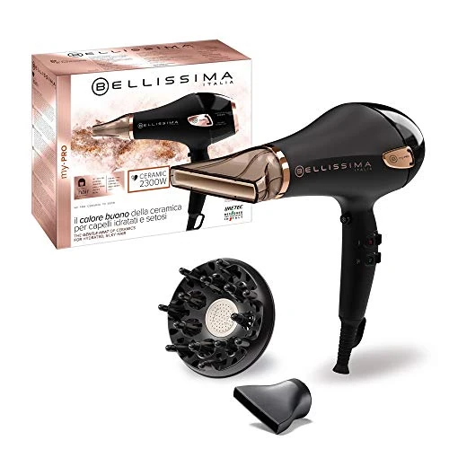 Imetec Bellissima My Pro Ceramic P5 3800 Professional Hair Dryer for Soft and Radiant Hair, Ceramic Technology, 2300 W, Ultra Narrow Dispenser, Ion Technology