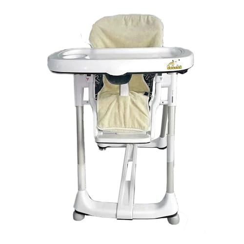 Hochstuhlbezug aus Frottee, hergestellt in Italien, cremefarben