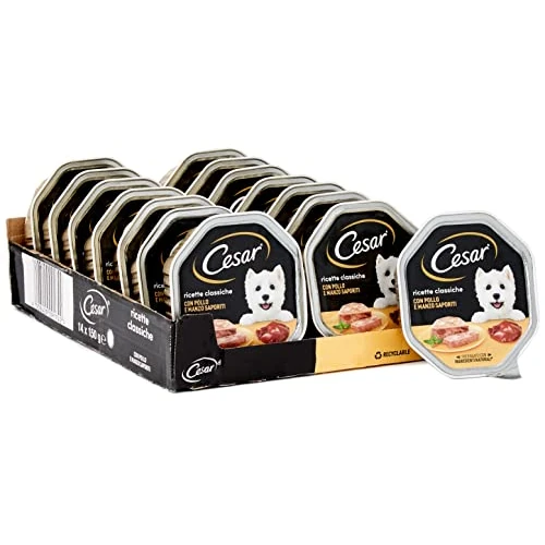 Cesar Classic Recipes Dog Food, 150 g Paste - 14 Tubs