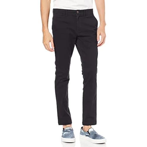Zeitlich begrenztes Angebot: Amazon Essentials Men's Skinny-Fit Broken-in Chino Pant Pants, -Black, 28W x 30L von 14.13 € auf 14.13 € (0.00% Rabatt)