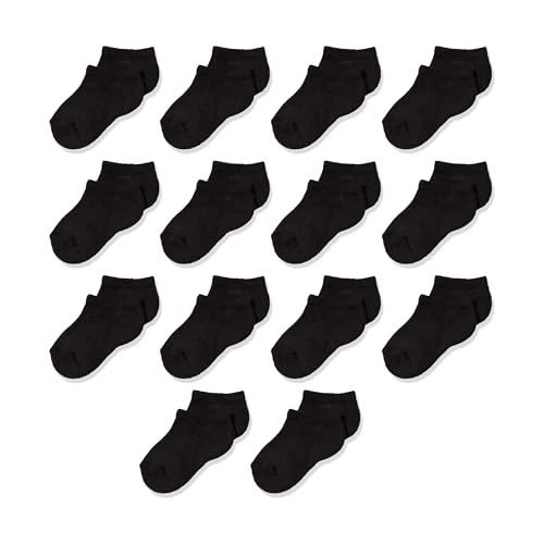 Offre limitée : Amazon Essentials Chaussettes Basses Matelassées en Coton Mixte Enfante, 14 Paires, Noir, S (2-4 ans) de 14.00 € à 14.00 € (0.00% de remise)
