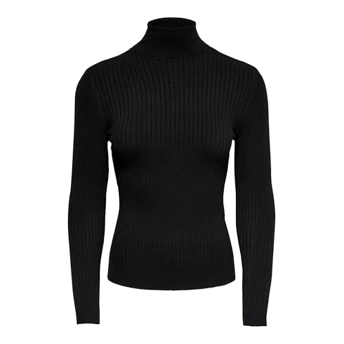 Zeitlich begrenztes Angebot: ONLY NOS Damen ONLKAROL L/S ROLLNECKPULLOVER KNT NOOS Pullover, per Pack Schwarz (Black Black), X-Small (Herstellergröße: XS) von 29.99 € auf 15.00 € (50% Rabatt)