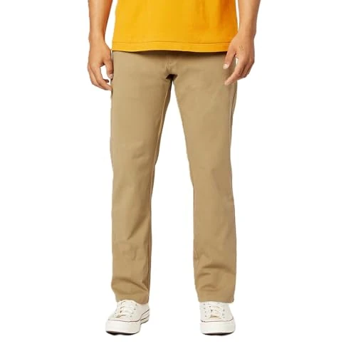 Dockers Ultimate 360 Chino Straight, Pantaloni Uomo, New British Khaki, 28W / 32L