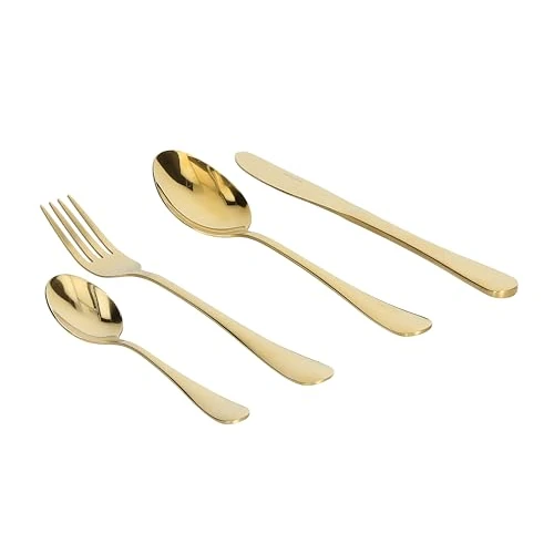 Oferta ograniczona: Bez Marki Serwis Sztućce stołowe Złote 24 szt. z 250.13 EUR na 250.13 EUR (znizka 0%)