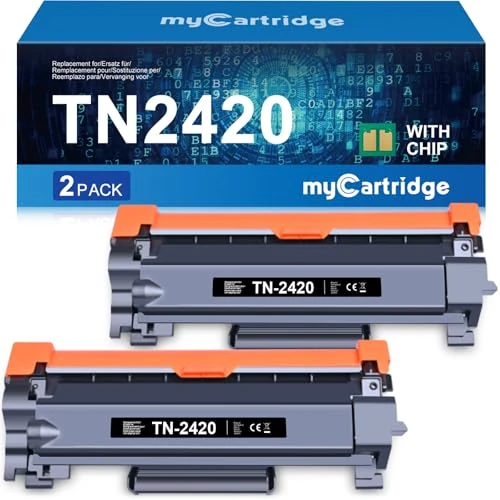 Offerta a tempo: MYCARTRIDGE TN2420 Cartuccia Toner Compatibili per Brother TN 2420 TN-2420 TN2410 per Brother MFC L2710DW L2710DN MFC-L2710DW MFC-L2710DN HL-L2350DW HL-L2310D MFC-L2750DW DCP-L2510D (2 Nero) - 0.00% da 25.90 € a 25.90 €