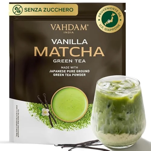 Offre limitée : VAHDAM Poudre de Matcha à la Vanille 100g-50 Tasses | Matcha Uji & Vanille de Madagascar | 100% Naturel | Thé Vert Japonais Premium | Pour Latte & Thé de 9.99 € à 9.99 € (0.00% de remise)
