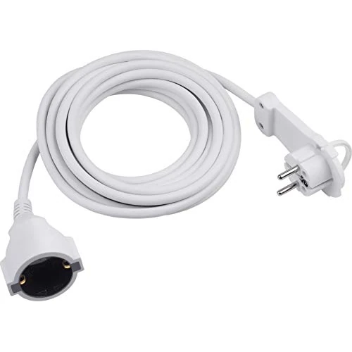 Offre limitée : Meister 7432530 Rallonge de Contact de Protection - Connecteur Extra Plat - Câble de 5 m - Blanc - IP20 - Câble d'extension intérieur/extérieur avec Protection Enfant - Extension Schuko avec de 12.09 EUR à 12.09 EUR (remise 0%)