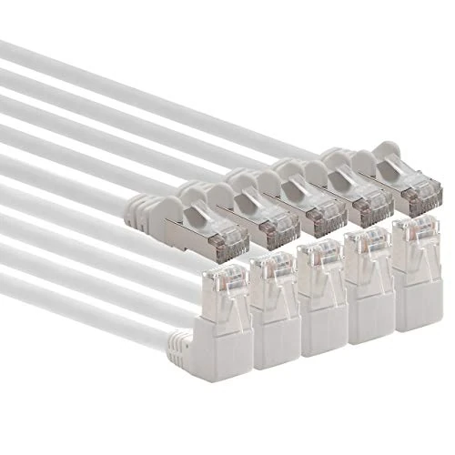 Oferta limitada: 1aTTack.de 5m CAT6 Cable de red RJ45 acodado 90°, 5 unidades - blanco de 38.54 € a 38.54 € (ahorro 0.00%)