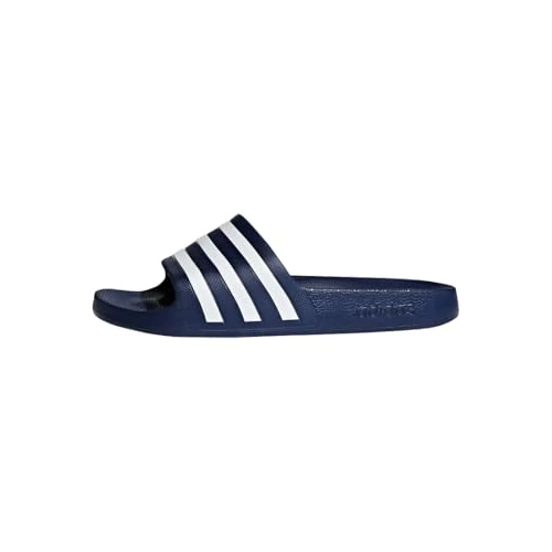 adidas Unisex Adilette Aqua Slides, Dark Blue/Cloud White/Dark Blue, 6 UK