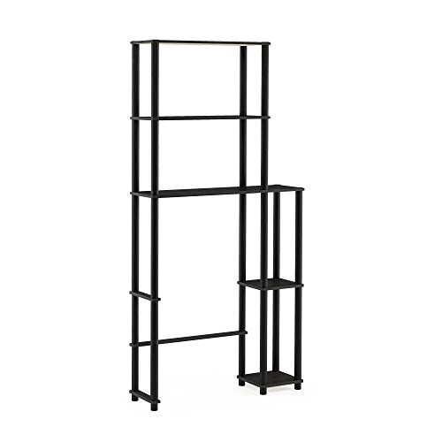 Tijdelijke aanbieding: Furinno Turn-N-Tube Toiletruimtebesparing met 5 planken, espresso/zwart van 72.36 € naar 72.36 € (0.00% korting)